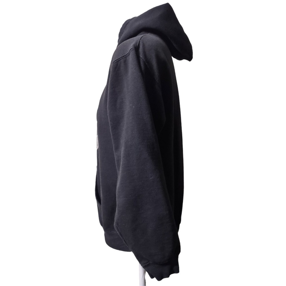 Brisco Heavy Weight Large Men's Hoodie Pullover‎ Fleece Dilly Dilly Pocket Black - Picture 8 of 9